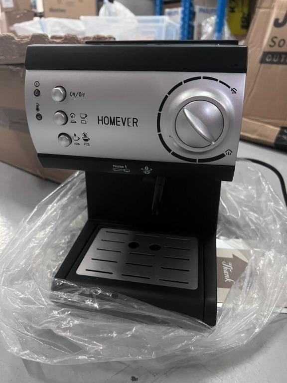 Homever Traditional Pump Espresso Coffee Machine, 5 Bar 1050W Italian