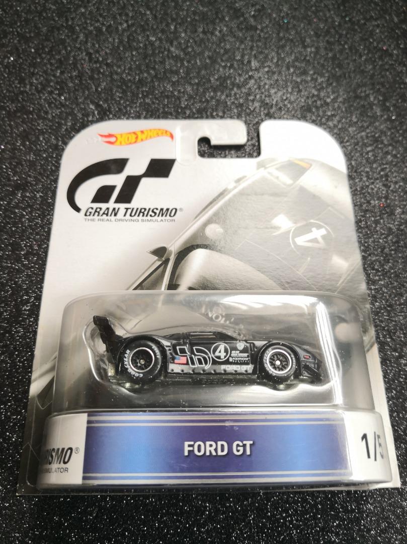  Hot Wheels Retro Entertainment Gran Turismo Ford GT (Black)  Die-Cast Vehicle 1/5 : Toys & Games