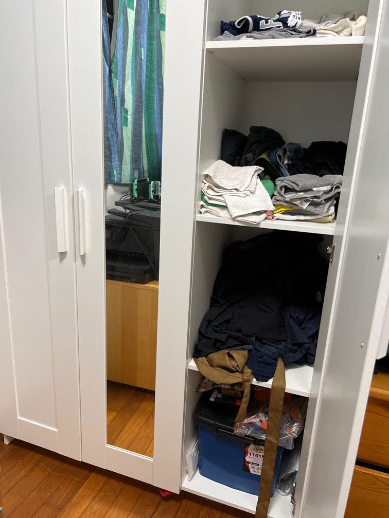 IKEA BRIMNES Wardrobe with 3 Doors, Furniture & Home Living, Furniture