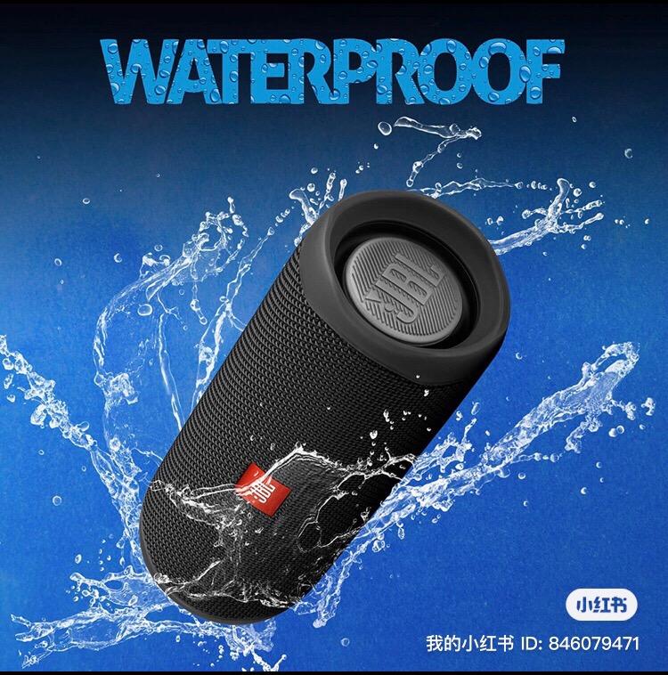 JBL Flip 5 Portable Waterproof Bluetooth Speaker (Black), Audio
