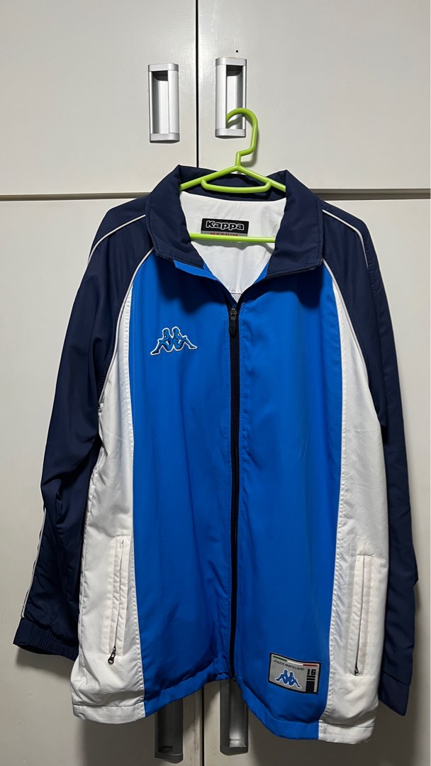 Kappa hot sale blue windbreaker