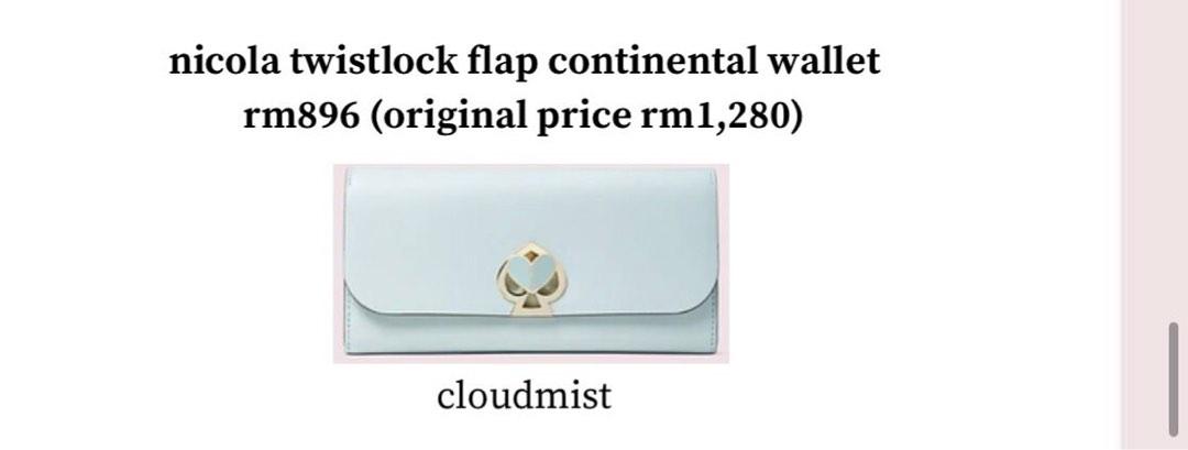 Nicola Twistlock Flap Continental Wallet