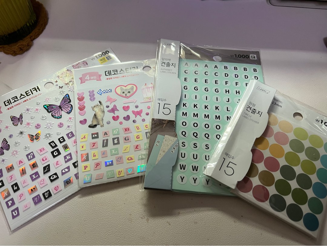 Korea Daiso Diary Stickers, Hobbies & Toys, Stationery & Craft, Other