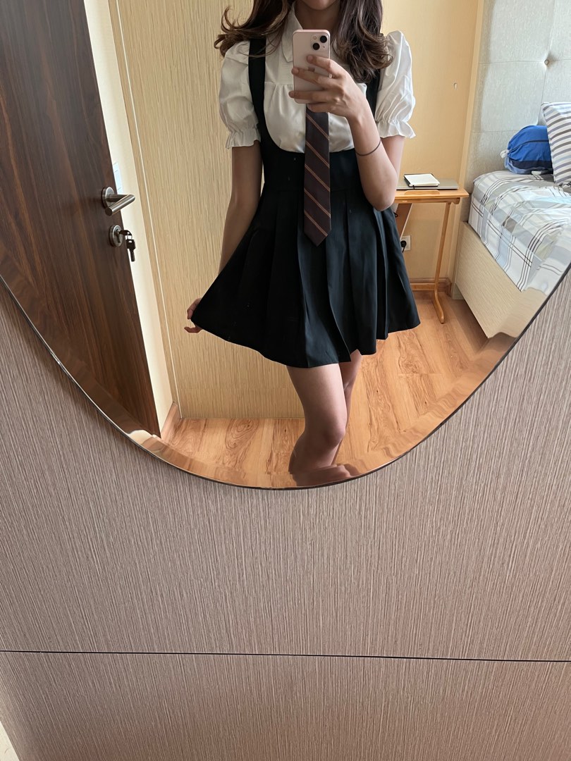 Kostum sekolah korea/jepang, Fesyen Wanita, Pakaian Wanita, Gaun & Rok