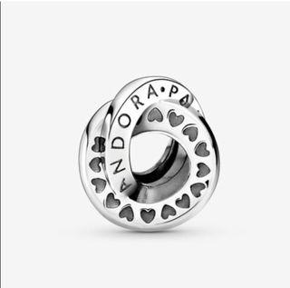 Logo & Heart Bands Spacer Charm