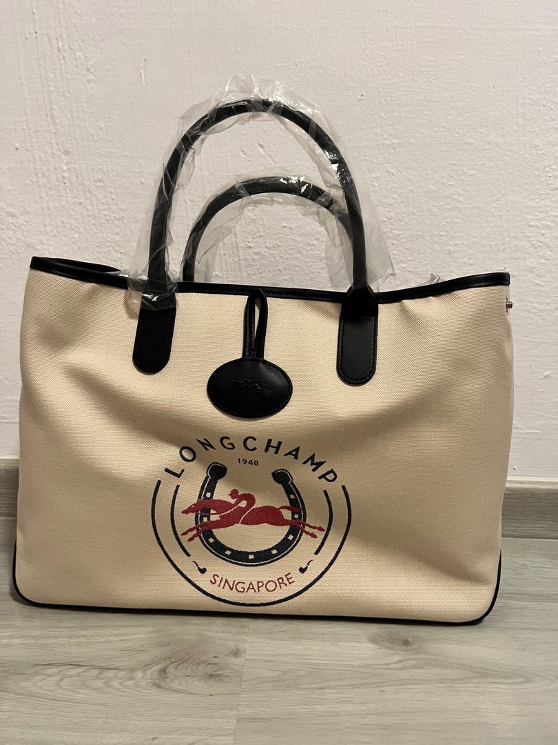 Longchamp Roseau 1948 Canvas Tote Bag Luxury Bags Wallets on Carousell