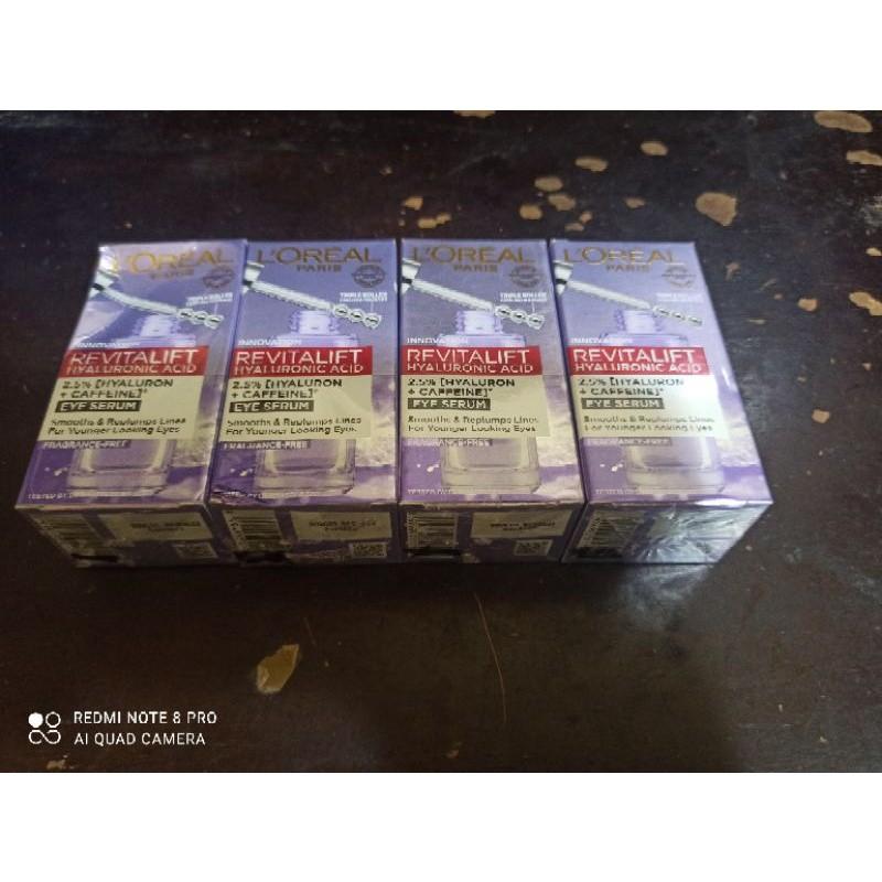 L'oreal Paris revitalift hyaluronic acid hyaluron caffeine eye serum