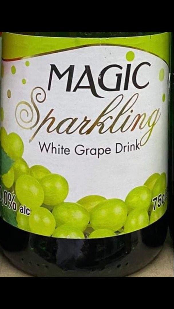 Magic Sparkling White Grape Juice Drink 750mL, Food & Drinks, Beverages