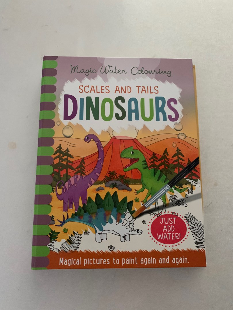 Magic Water Colouring Dinosaur Book, Babies & Kids, Infant Playtime on ...