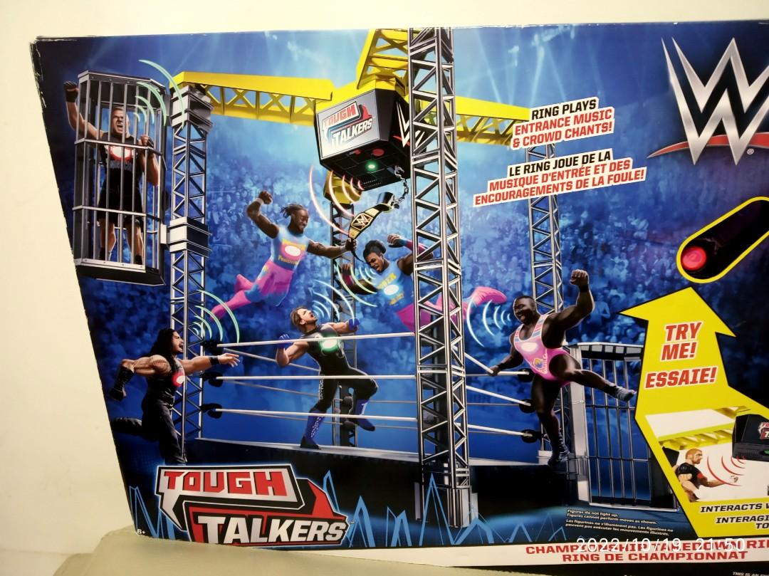 Mattel WWE Tough Talkers Championship Takedown Ring Playset