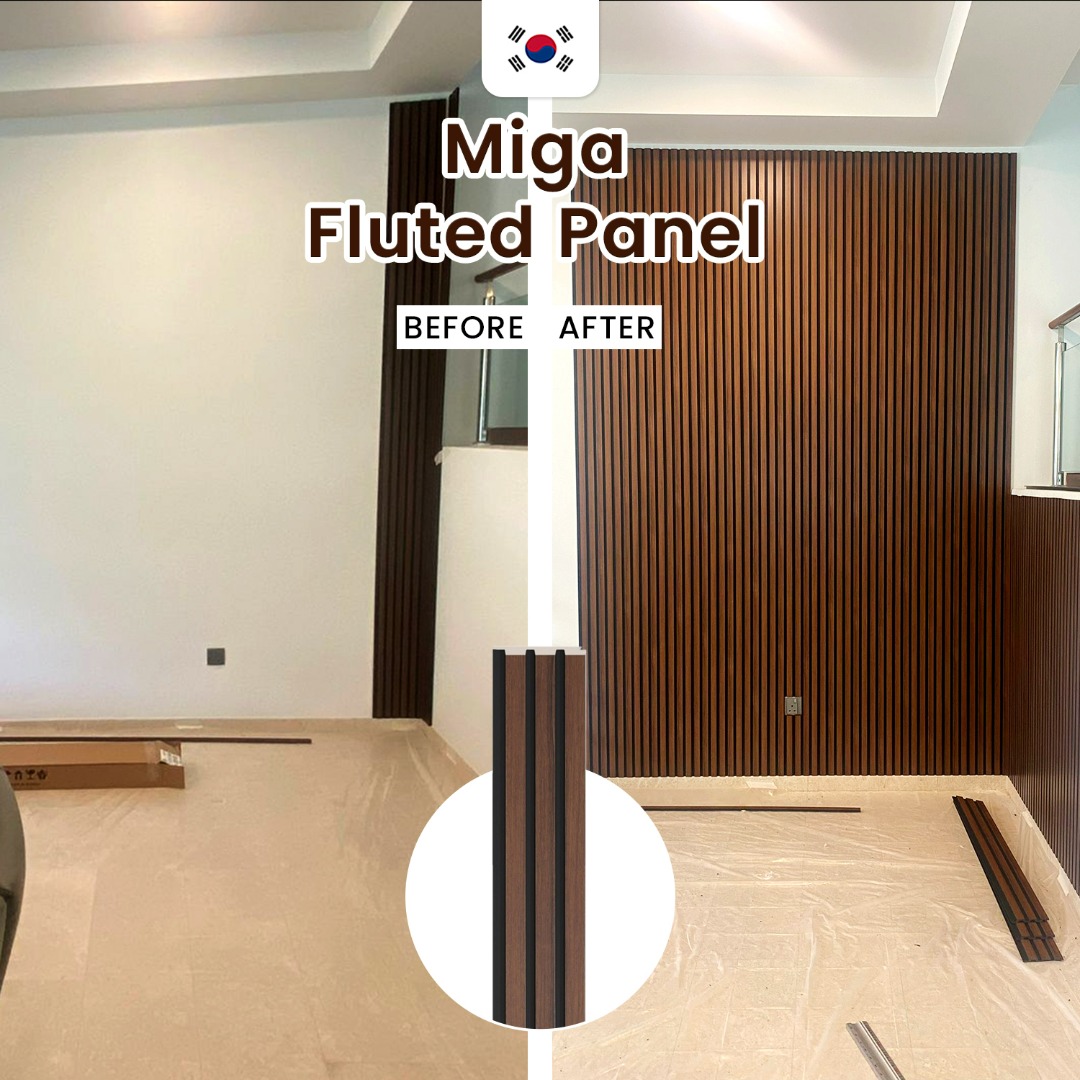 Miga Korea Fluted Wall Panel / Wainscoting / Top Quality Korea / Wood ...
