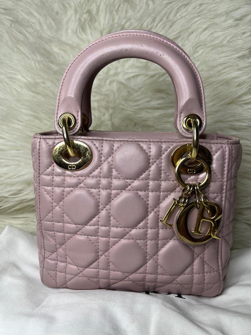 Lady Dior Christian Dior bag Pink ref436129  Joli Closet