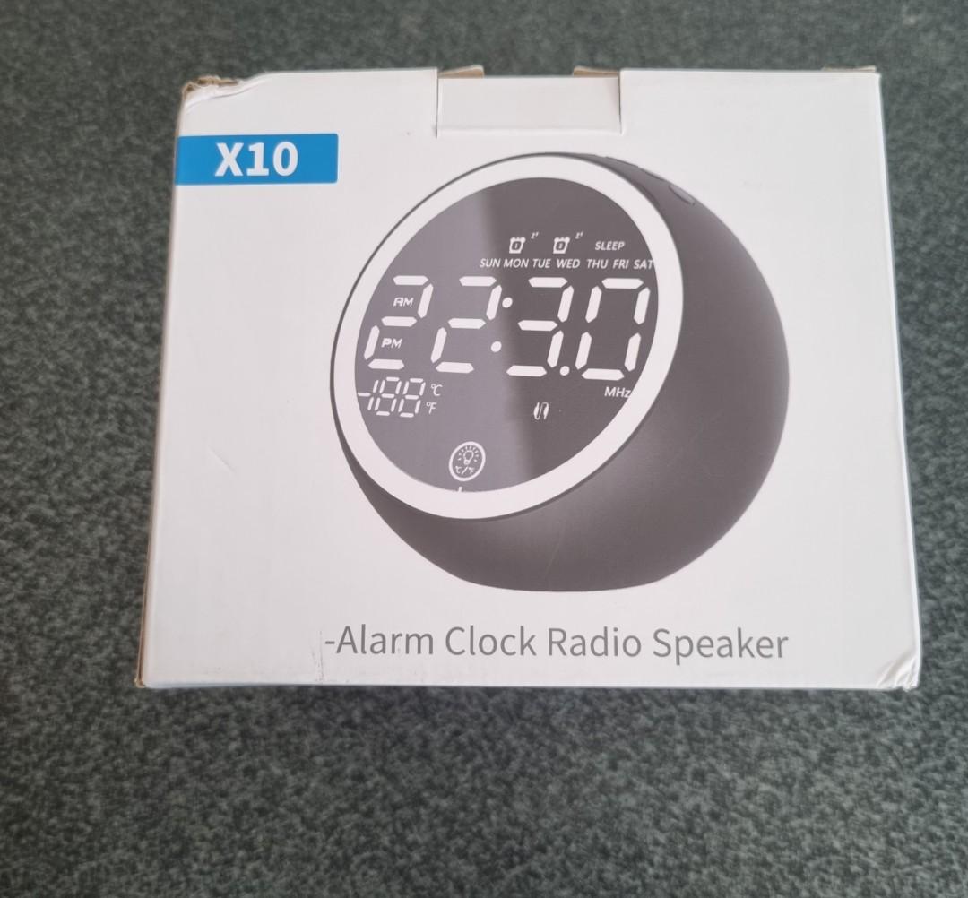 Mozou X10 Bluetooth Speaker/FM Radio/ Clock, Audio, Soundbars, Speakers