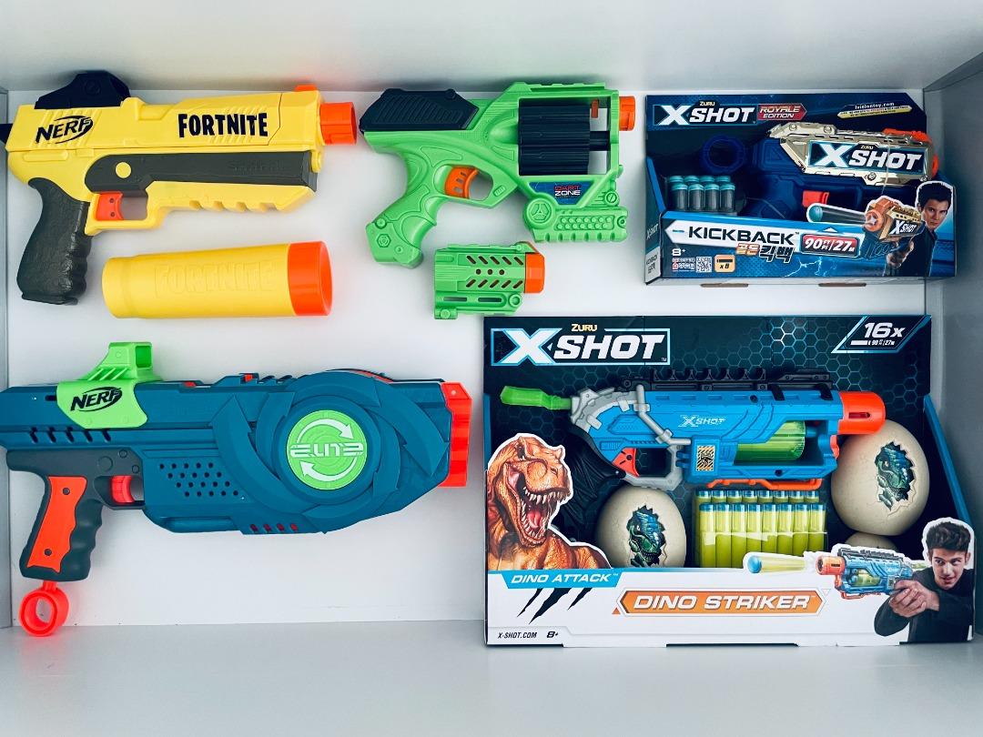 Nerf Dart Zone And X Shot Blasters Hobbies And Toys Toys And Games On Carousell