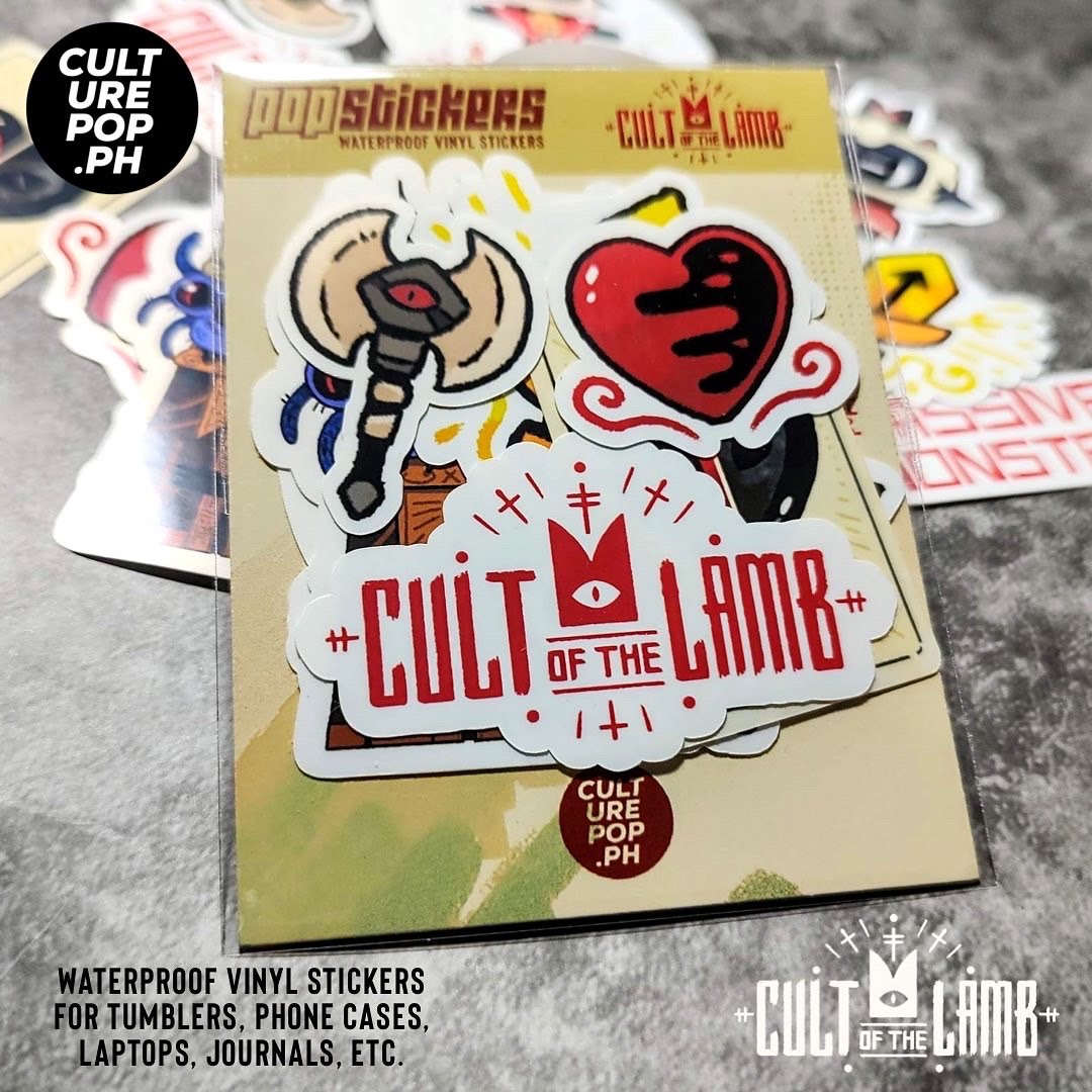 NEW! Cult of the Lamb Waterproof Vinyl Stickers Set, Hobbies