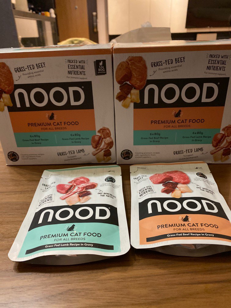 NOOD Premium Cat Food (Lamb or Beef), Pet Supplies, Pet Food on Carousell