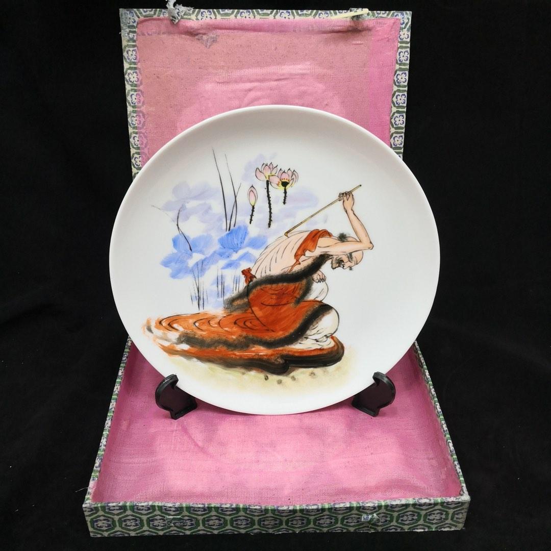 Old Jing De Zhen Handpainted Porcelain Plate decor 早期景德镇 ...