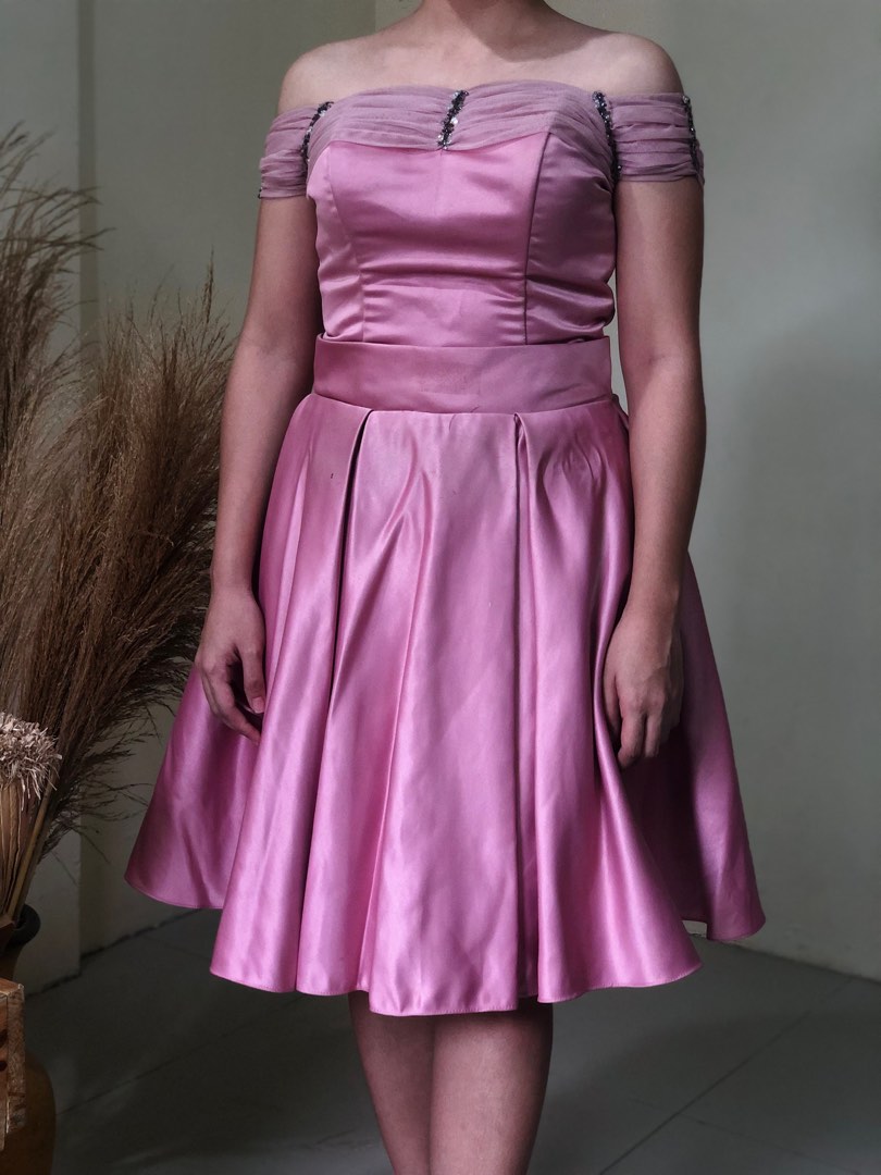 Old rose cheap cocktail dress