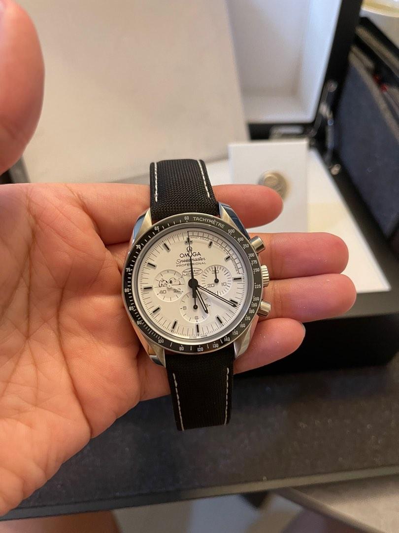 Omega White Snoopy 45th Anniversary Luxury Watches on Carousell