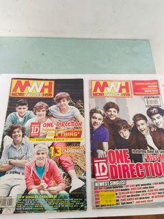 "ONE DIRECTION" 2 Song Magazines/2012 & 2013/Nice display or collection!