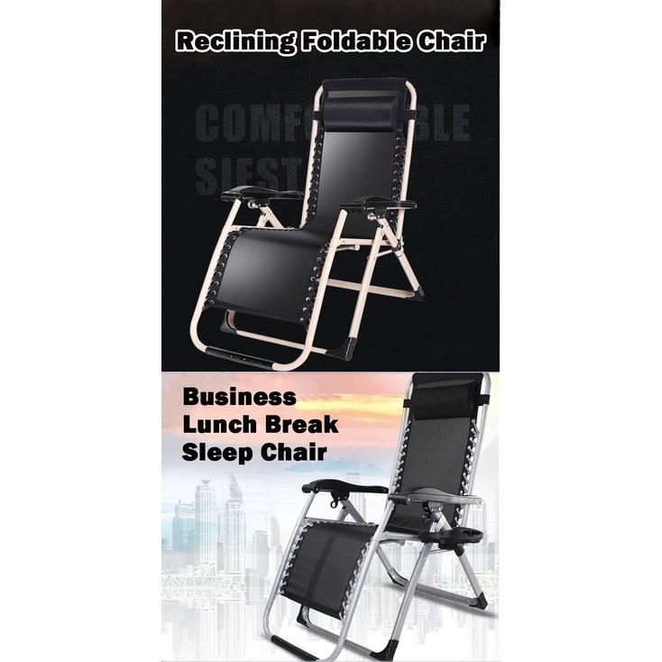 Portable Reclining Foldable Chair Sleeping Chair Folding Bed MMZ0714 Furniture Home Living Furniture Chairs on Carousell