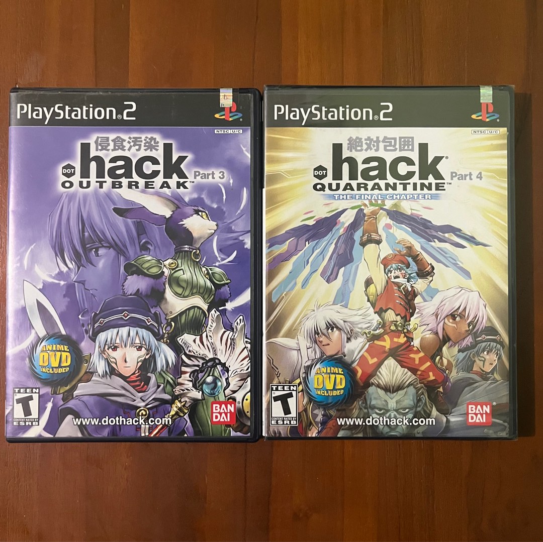 PS2 dot Hack Outbreak part  Quarantine part (Sealed), Video Gaming,  Video Games, PlayStation on Carousell