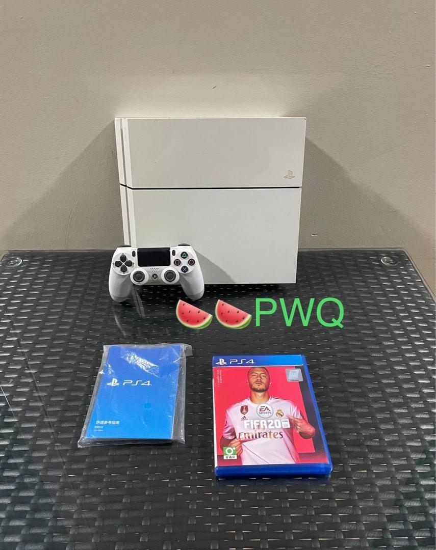 White ps4 with store fifa 20