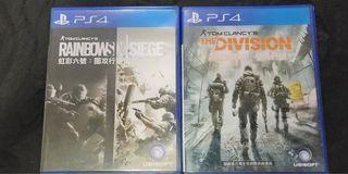 PS4 RAINBOW SIX SIEGE  彩虹6號 THE DIVISION 全境封鎖