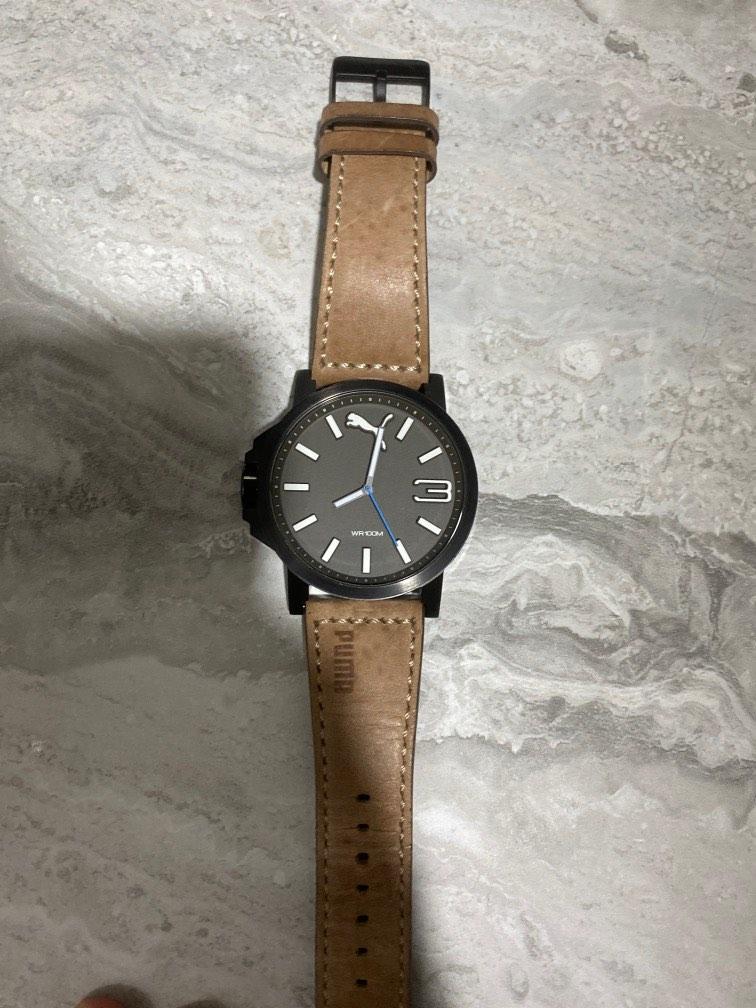 Puma leather watch new arrivals