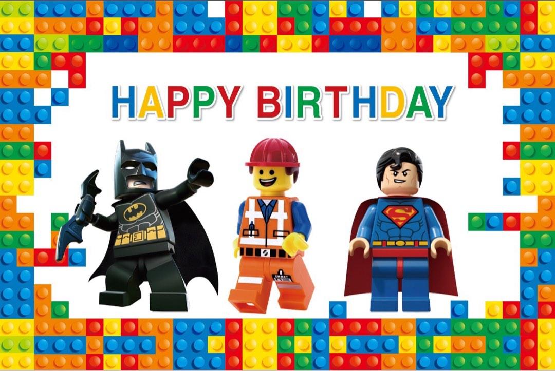 Lego batman birthday banner sales