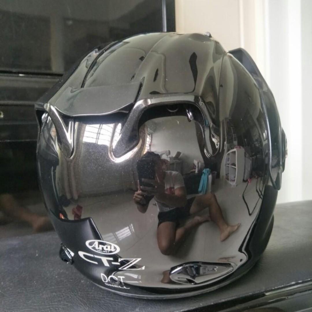 Retro Arai Helmet Size S (Category: Motorcycle Apparel) located in Singapore. Submitted by authentic_stuffs_only (Listing ID 1191548411, Image 2). Description: Brand New. DOT decal had some faded off. Come with Arai Bag.