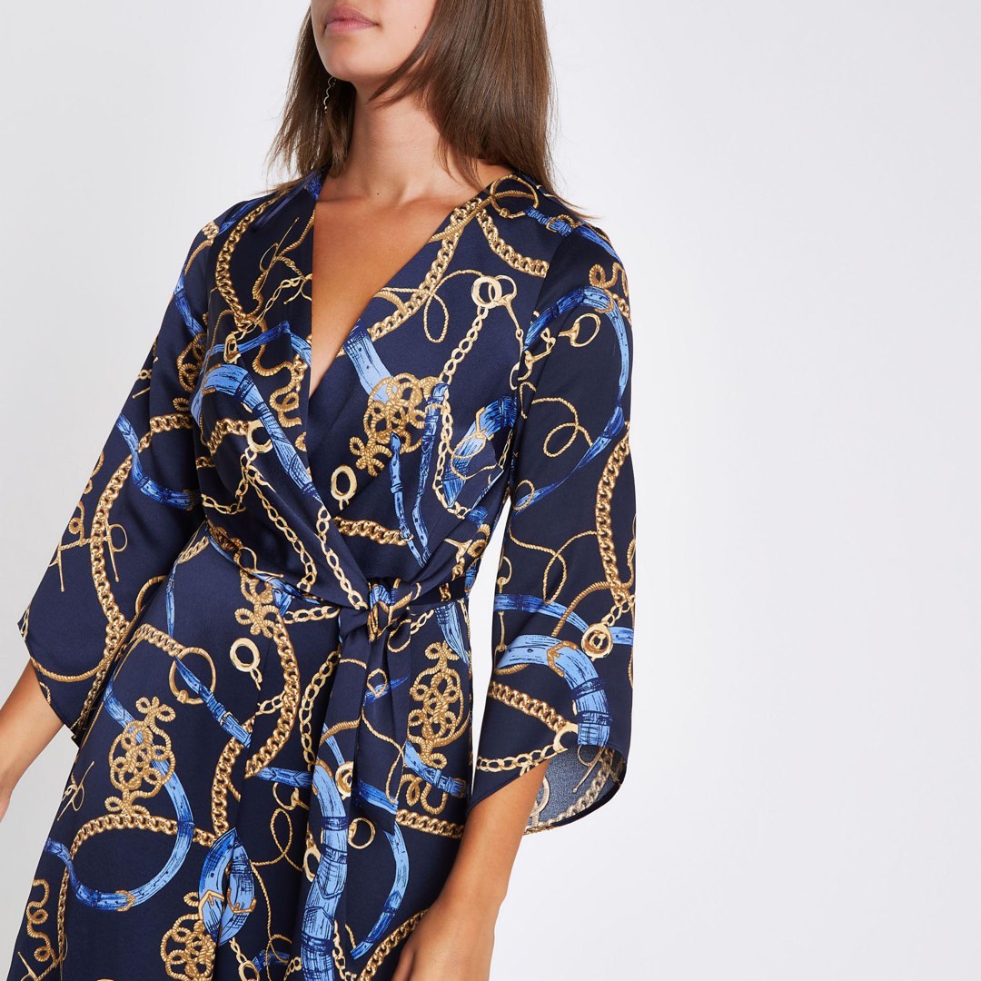 Chain print dress river island sale