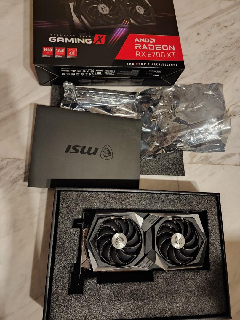 Msi 19 Rx RX 6700 XT msi gaming x, export set, Computers & Tech, Parts ...