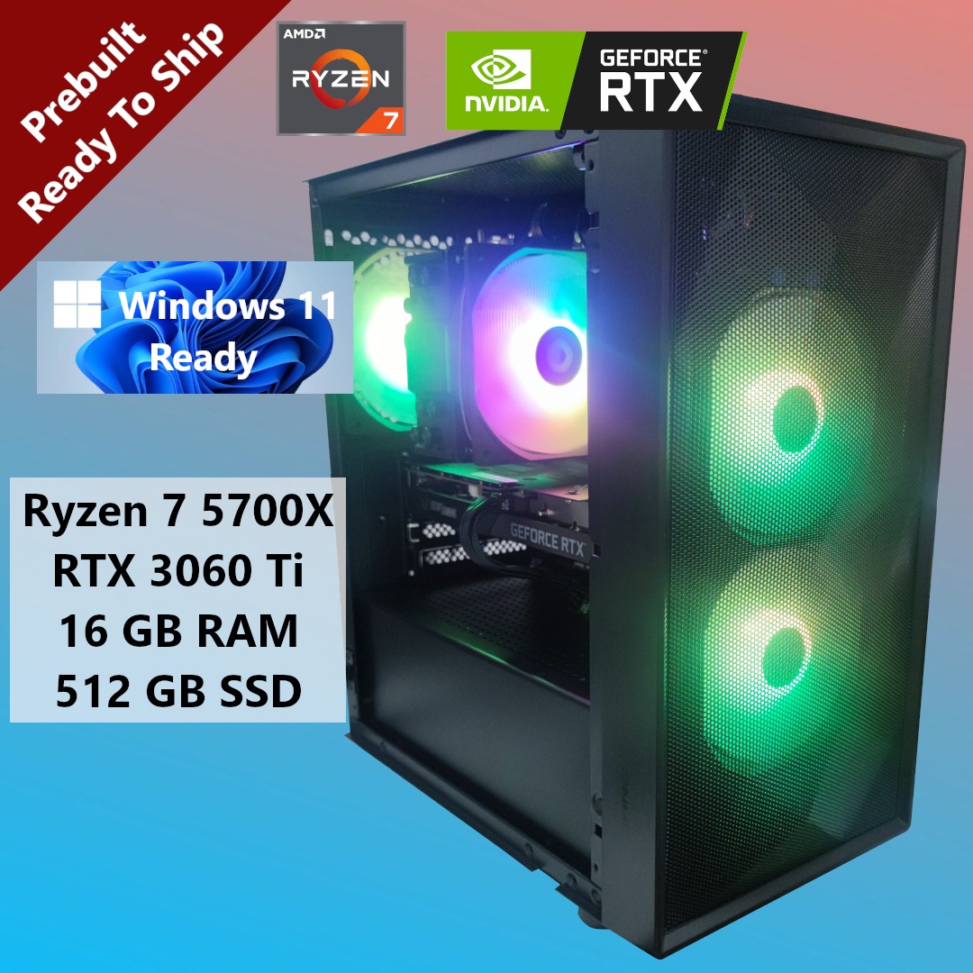 ryzen 7 5800x3d rtx 3060 ti psu