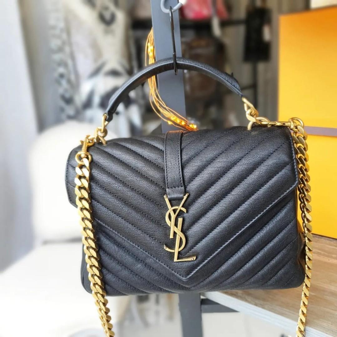 Saint Laurent Large College Bag, Luxury, Bags & Wallets on Carousell