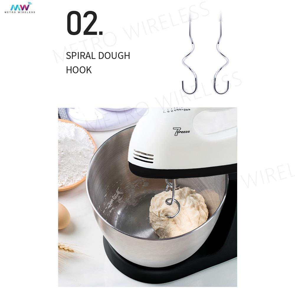 Scarlett Electric Hand Mixer Stand Mixer 7 Speeds with Stainless Bowl