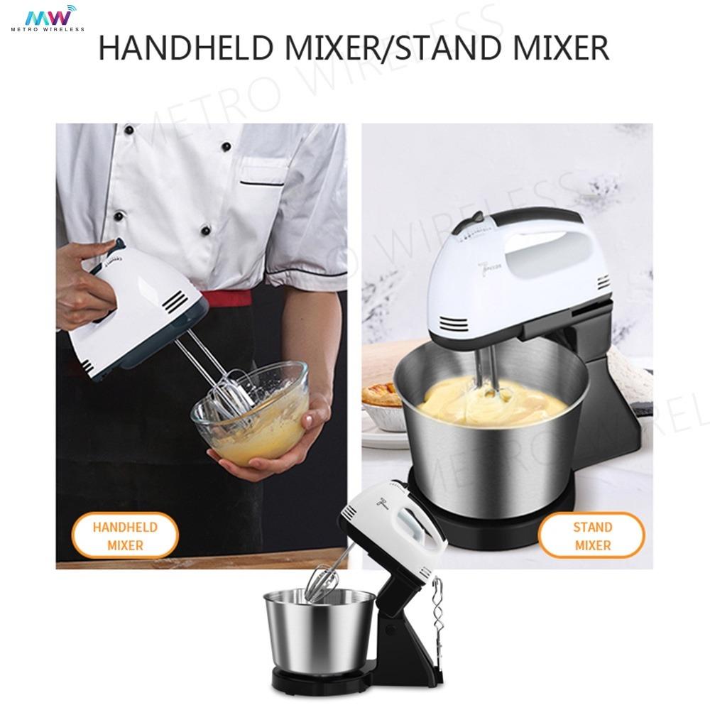Scarlett Electric Hand Mixer Stand Mixer 7 Speeds with Stainless Bowl