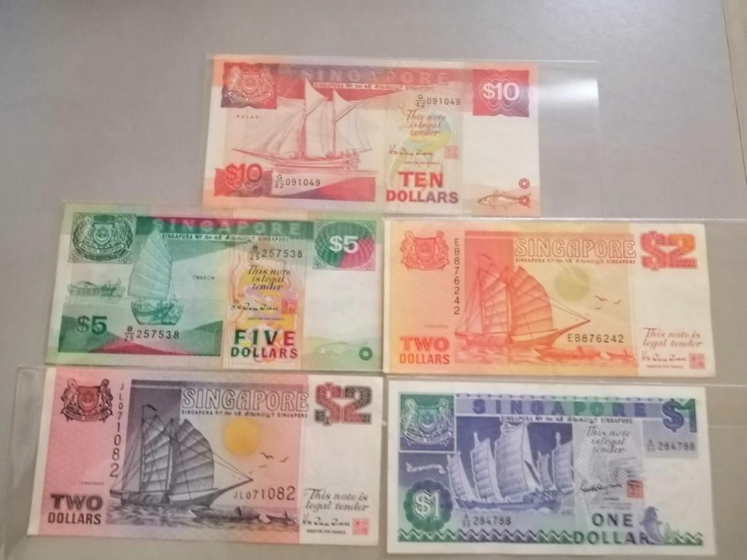 Ship Series $1 to $10 - set note, running number note and identical ...