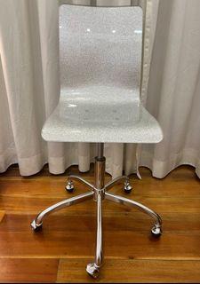 Silver Glittery Chair