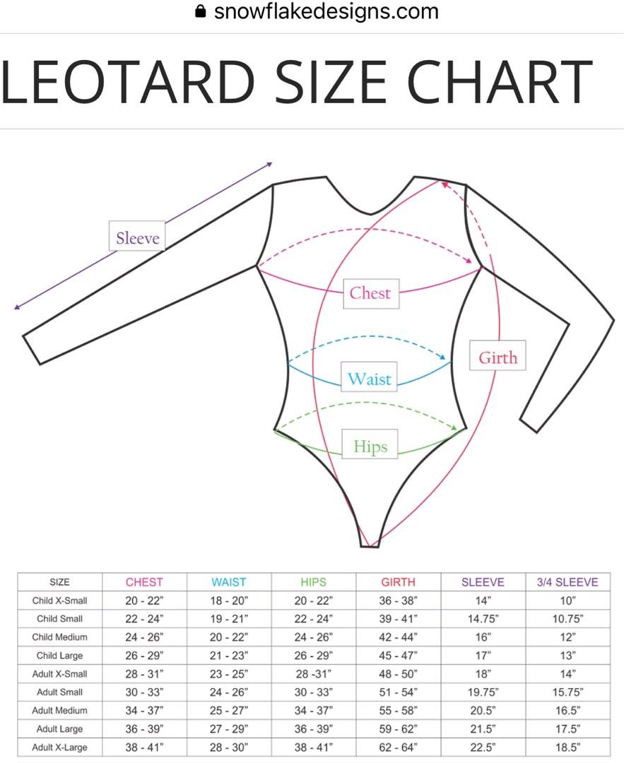 Snowflake Designs Gymnastics Leotard, Women's Fashion, Activewear on ...