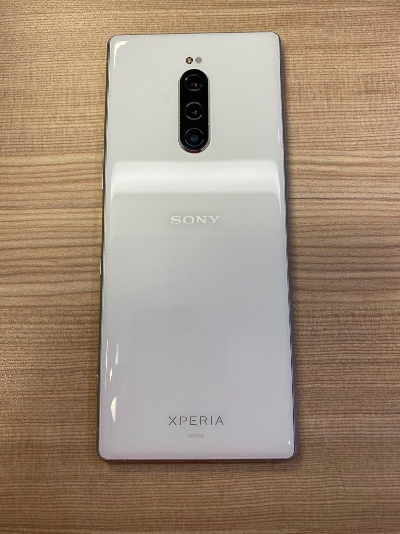 Xperia 1 White 64 GB au - スマートフォン本体