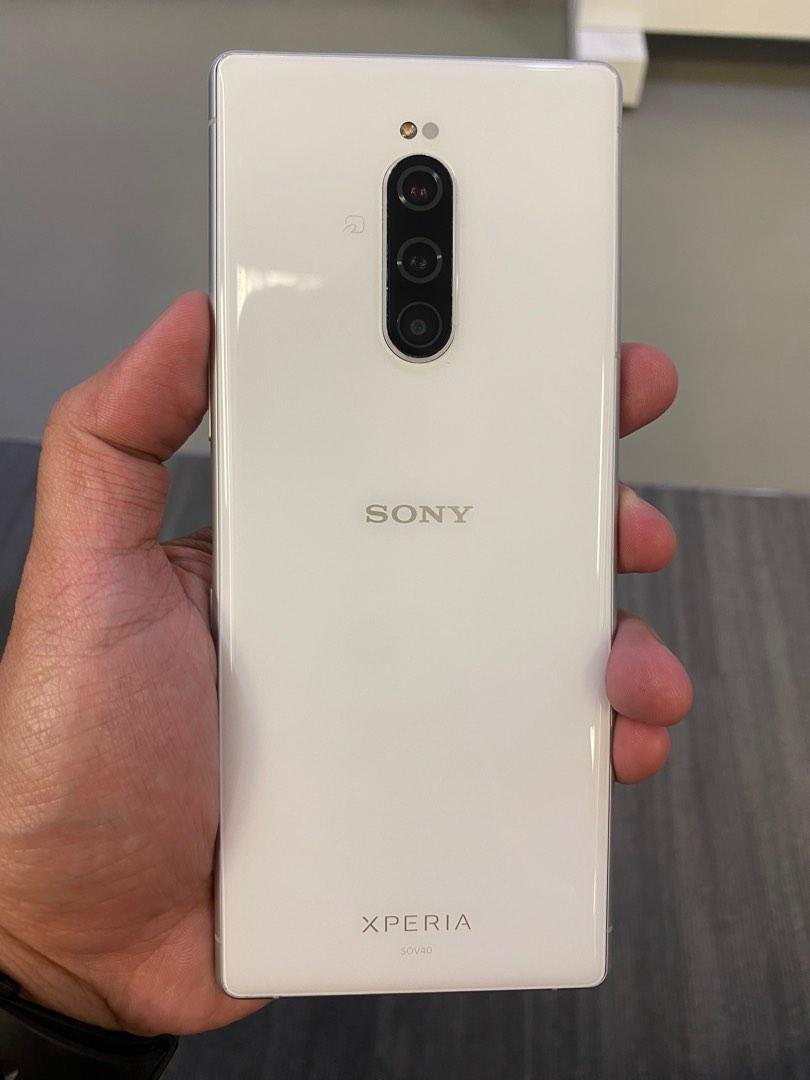 Xperia 1 SOV40 au 64GB ホワイト【美品】 - スマートフォン本体