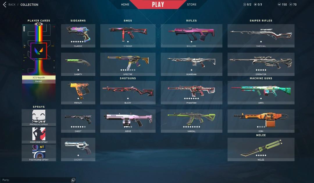 Stacked 16 Skins RGX Valorant Account, Video Gaming, Gaming Accessories ...
