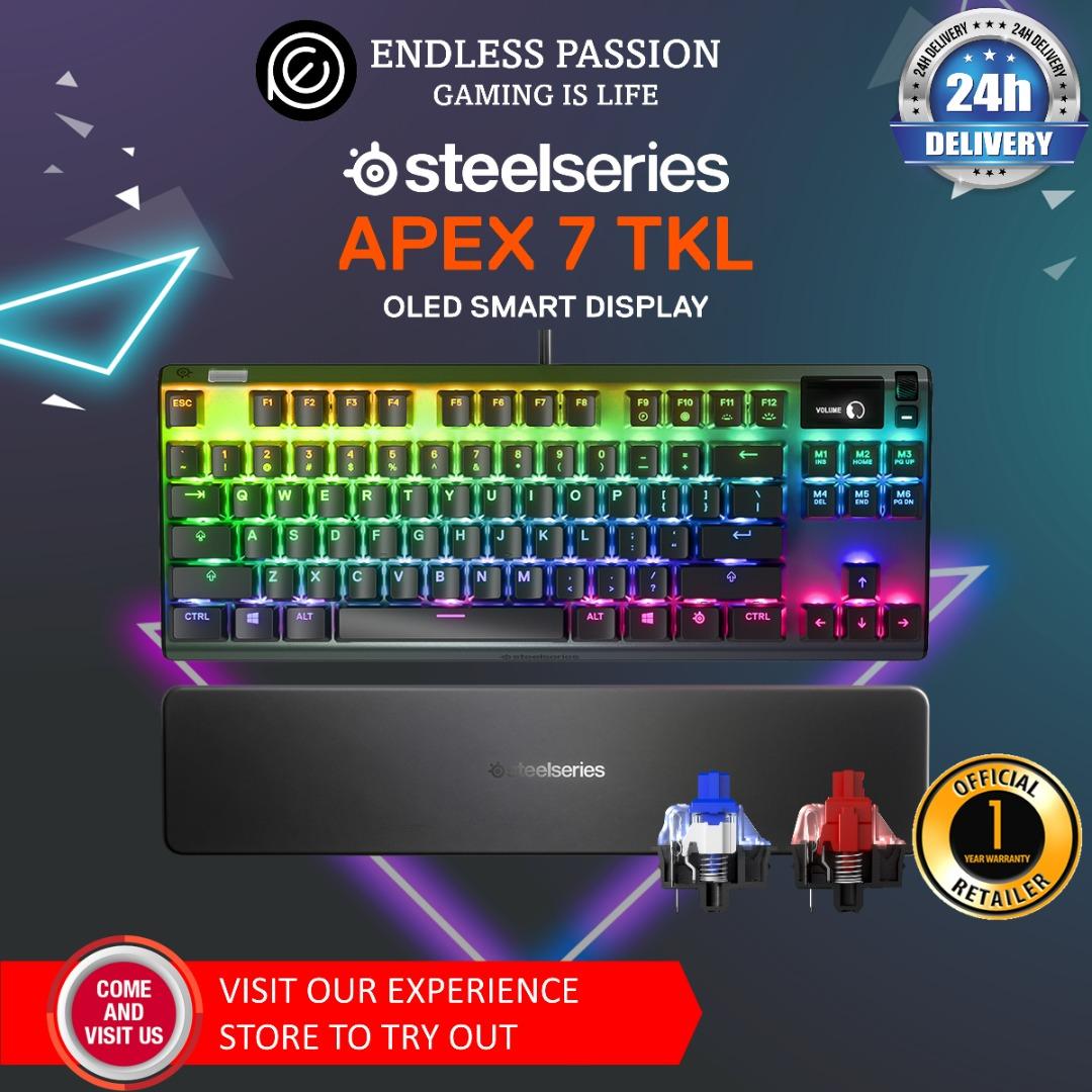 SteelSeries Apex 7 TKL RGB Mechanical Gaming Keyboard Available