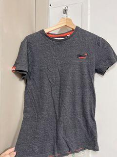 Super dry極度乾燥灰色T shirt