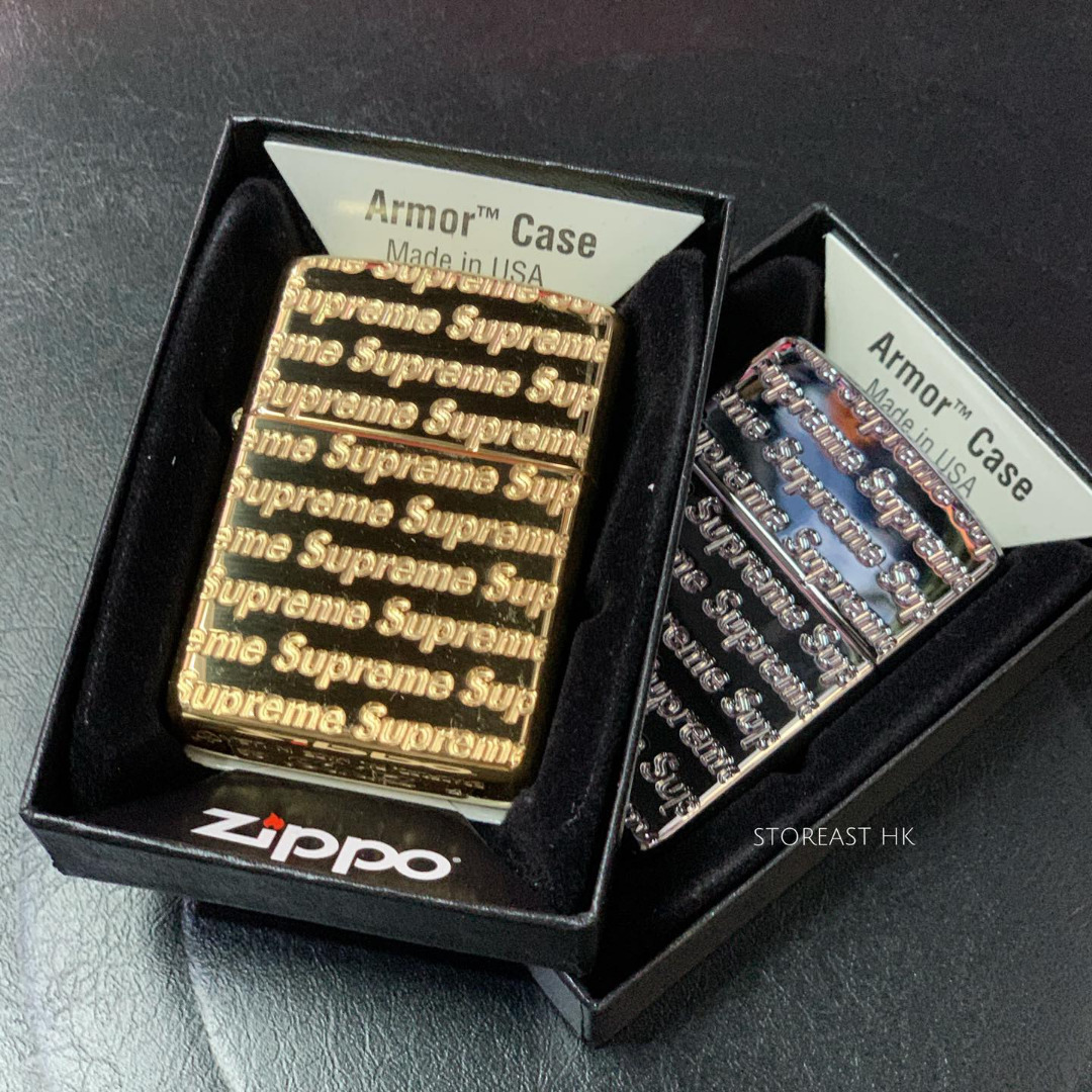 気質アップ】 Supreme Repeat Engraved Zippo Gold ecousarecycling.com