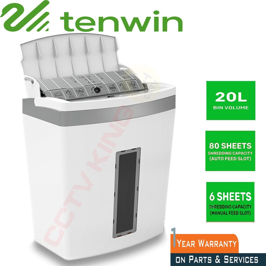 TENWIN Auto feeder paper shredder, paper cutter, Computers & Tech