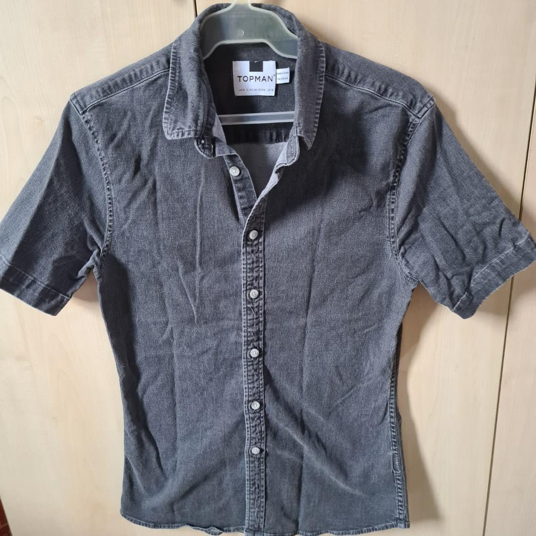 Topman Gray Polo (Category: Formal Shirts) located in Quezon City. Submitted by Strawhat10 (Listing ID 1191551818, Image 1). Description: Topman gray polo Bought at Topman Trinoma (pre-pandemic) Size: USA Large (slim fit).