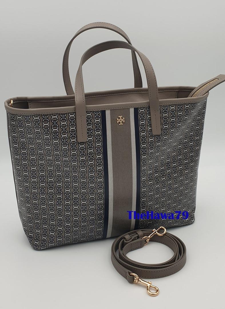 Tory Burch Gemini Link Canvas Small Tote, Luxury, Bags & Wallets on  Carousell