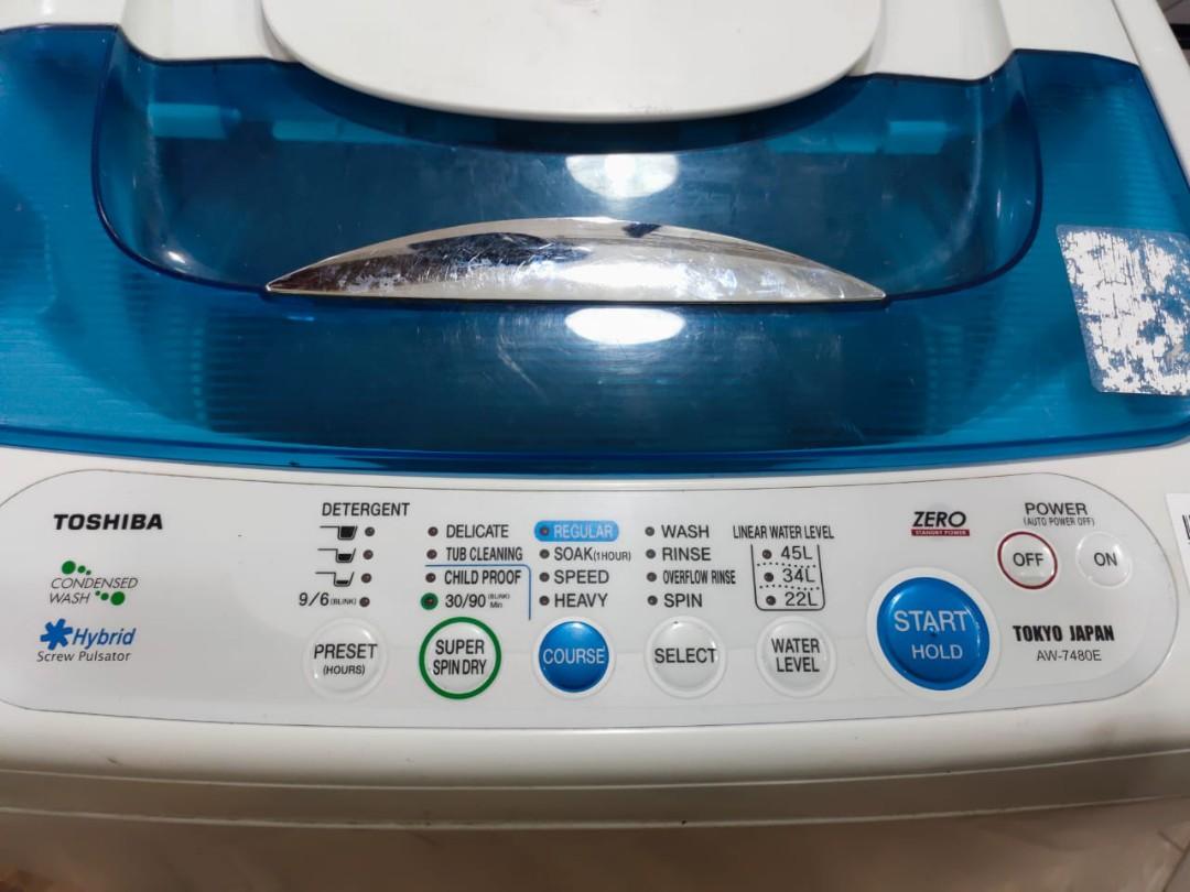 Toshiba AW- 8480S 6.5KG washing machine, TV & Home Appliances 